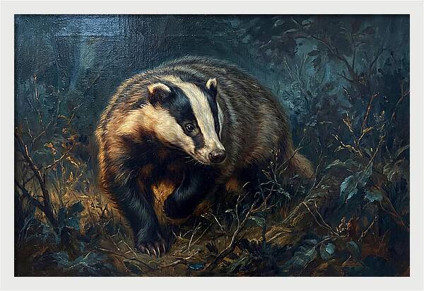Badger In The Underbrush