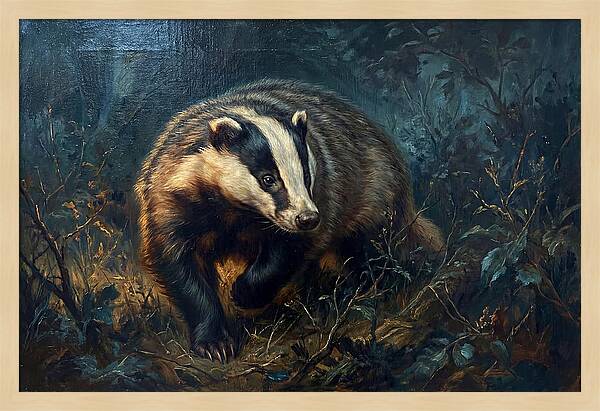 Badger In The Underbrush