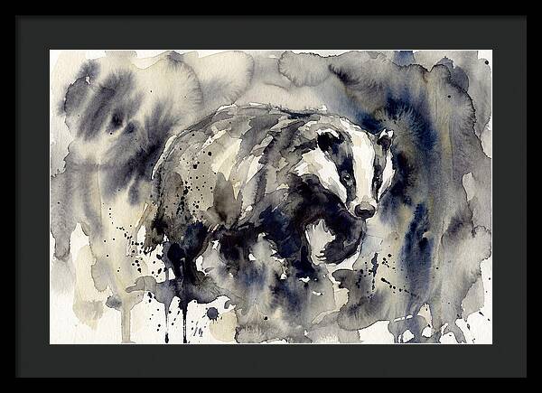 Badger In Watercolor Splendor
