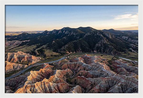 Badlands And Black Hills From Above