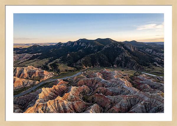 Badlands And Black Hills From Above
