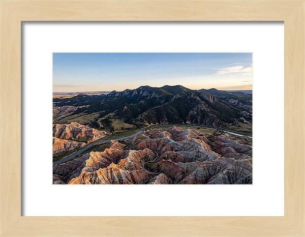 Badlands And Black Hills From Above