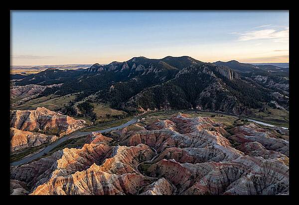 Badlands And Black Hills From Above