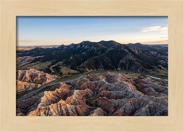 Badlands And Black Hills From Above
