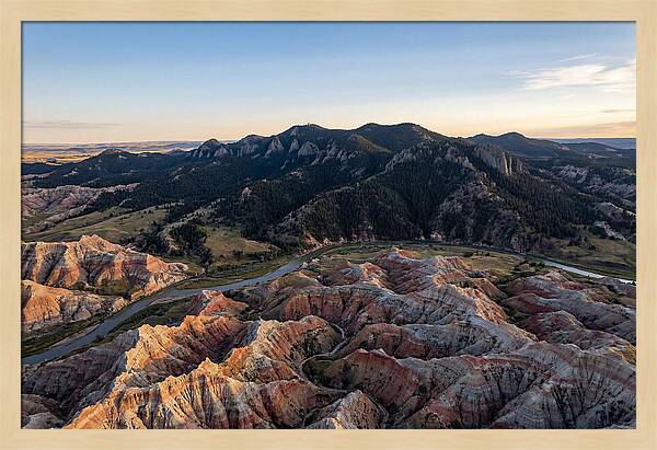 Badlands And Black Hills From Above