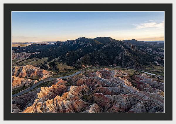 Badlands And Black Hills From Above