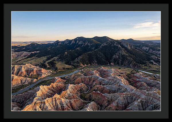 Badlands And Black Hills From Above