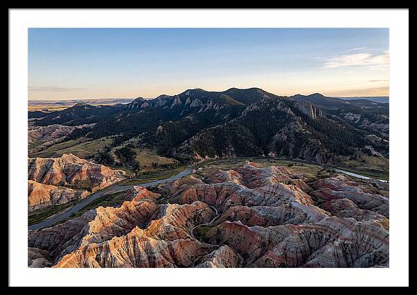 Badlands And Black Hills From Above