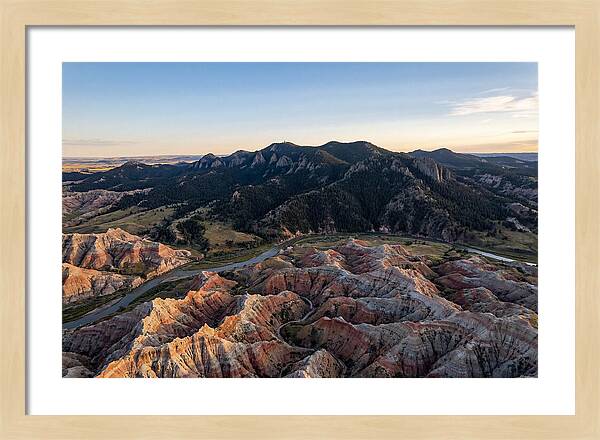 Badlands And Black Hills From Above