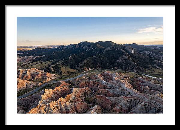 Badlands And Black Hills From Above