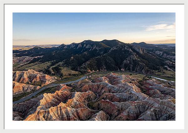 Badlands And Black Hills From Above