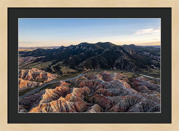 Badlands And Black Hills From Above