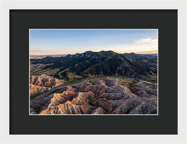 Badlands And Black Hills From Above