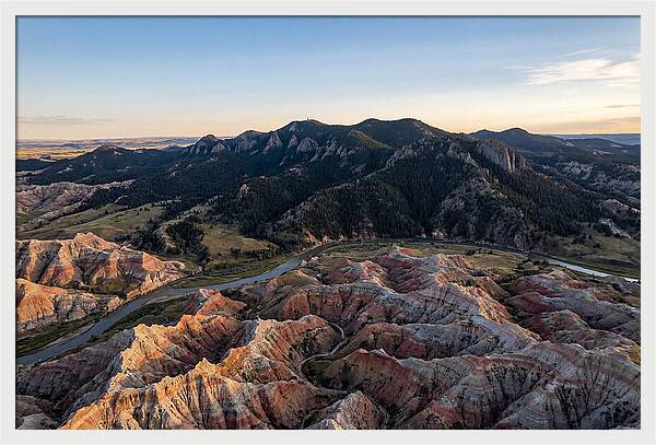 Badlands And Black Hills From Above