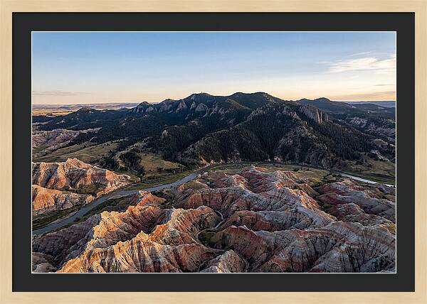 Badlands And Black Hills From Above