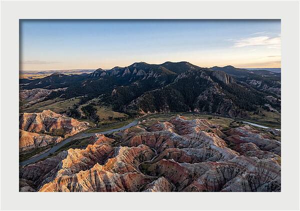 Badlands And Black Hills From Above