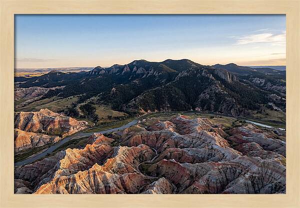 Badlands And Black Hills From Above