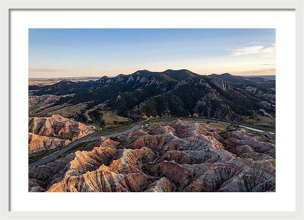 Badlands And Black Hills From Above