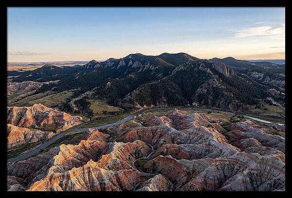 Badlands And Black Hills From Above