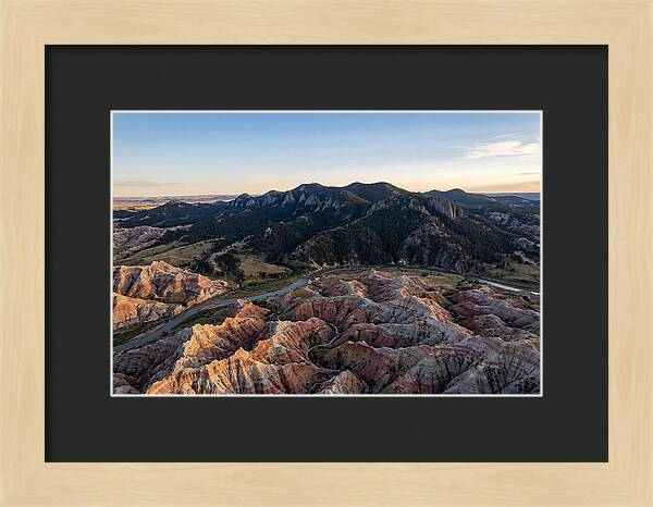 Badlands And Black Hills From Above