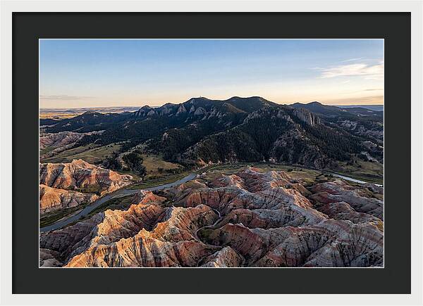 Badlands And Black Hills From Above
