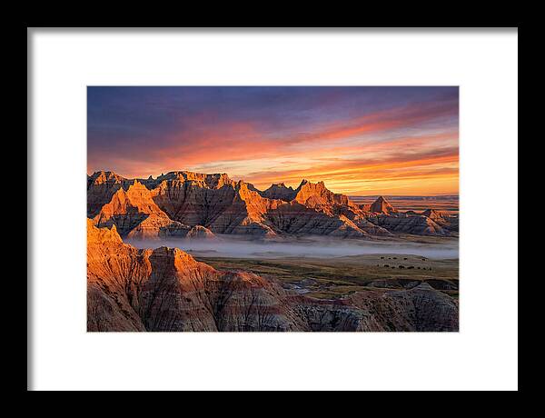 Badlands At Sunrise