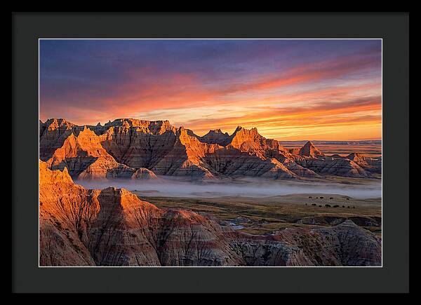 Badlands At Sunrise
