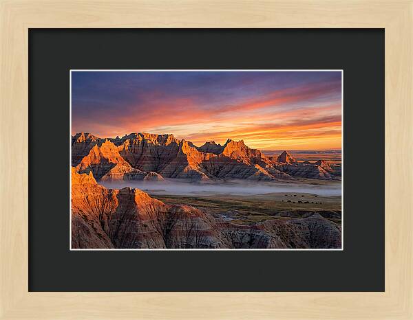 Badlands At Sunrise