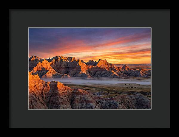 Badlands At Sunrise