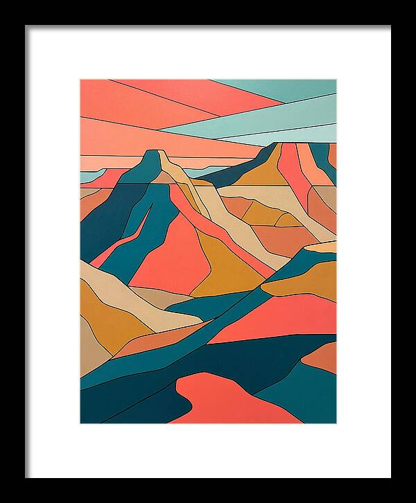 Badlands Landscape Abstract