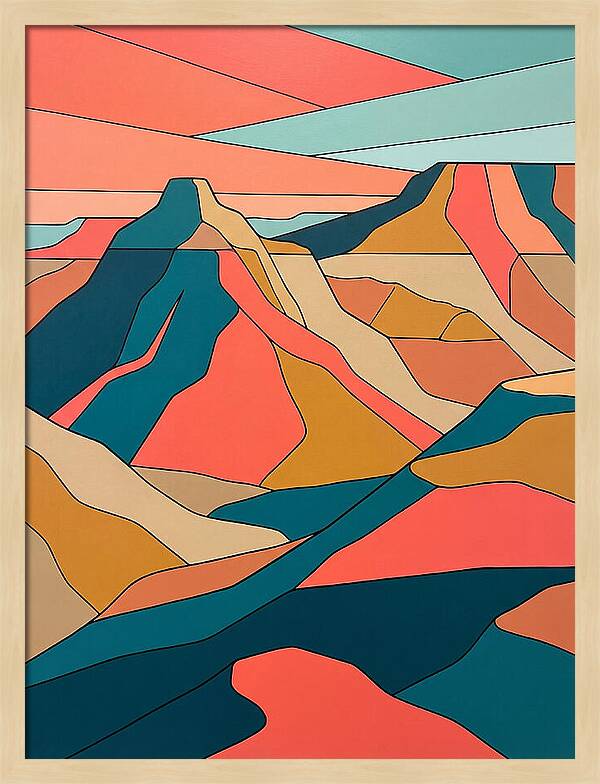 Badlands Landscape Abstract
