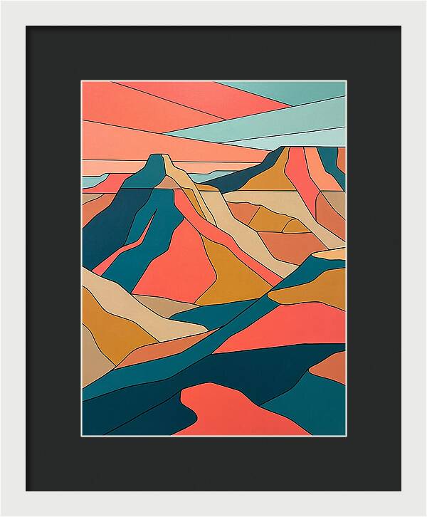 Badlands Landscape Abstract