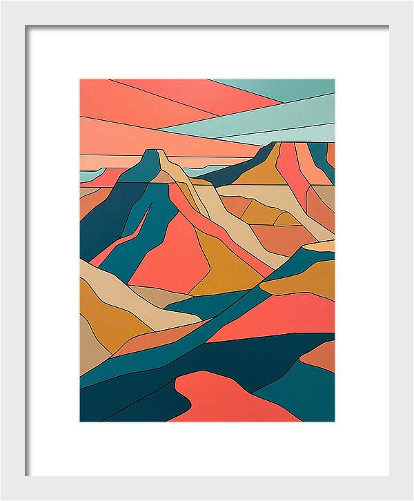 Badlands Landscape Abstract
