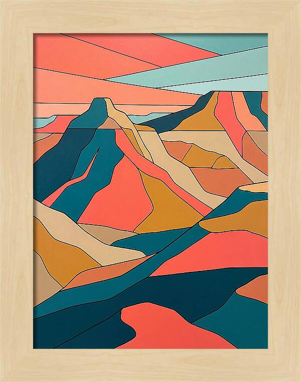 Badlands Landscape Abstract