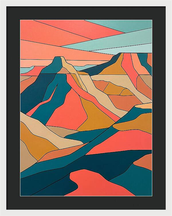 Badlands Landscape Abstract