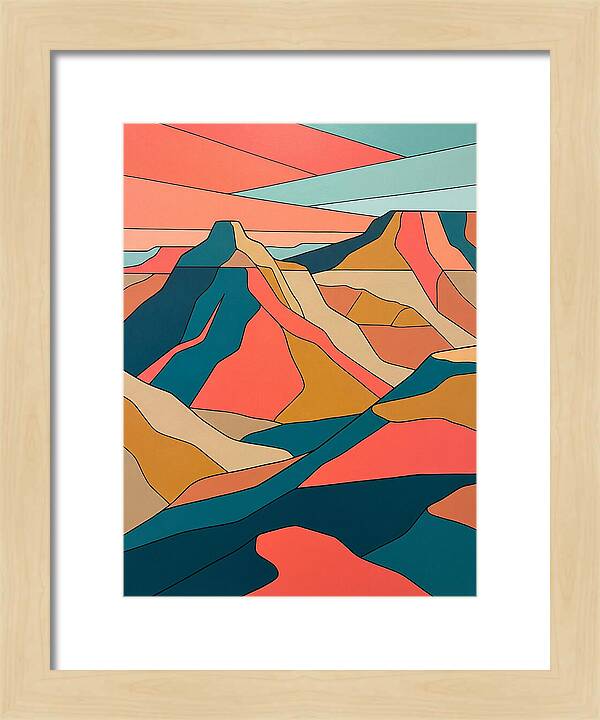 Badlands Landscape Abstract