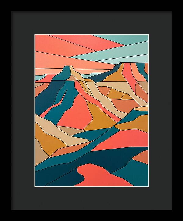 Badlands Landscape Abstract
