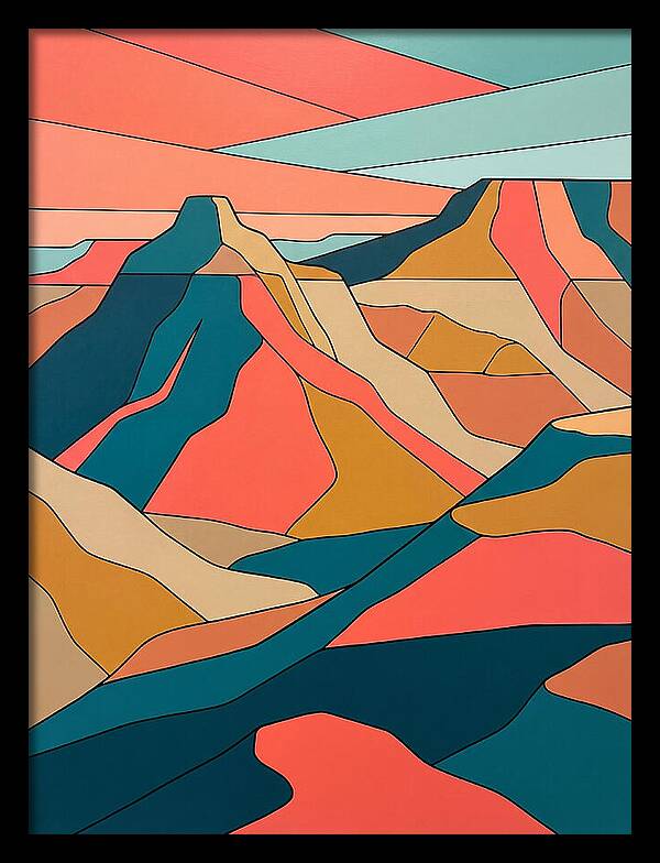 Badlands Landscape Abstract