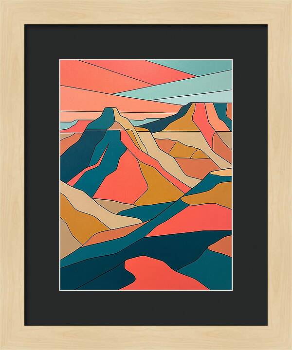 Badlands Landscape Abstract