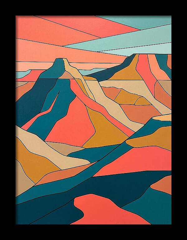 Badlands Landscape Abstract