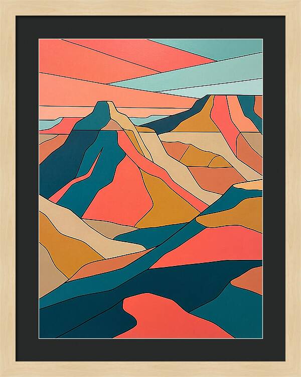 Badlands Landscape Abstract