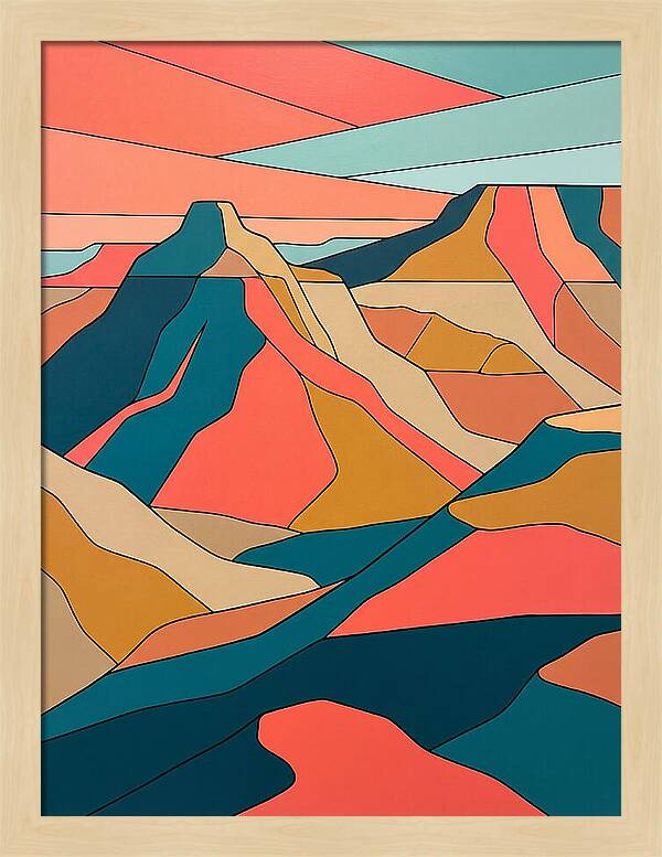 Badlands Landscape Abstract