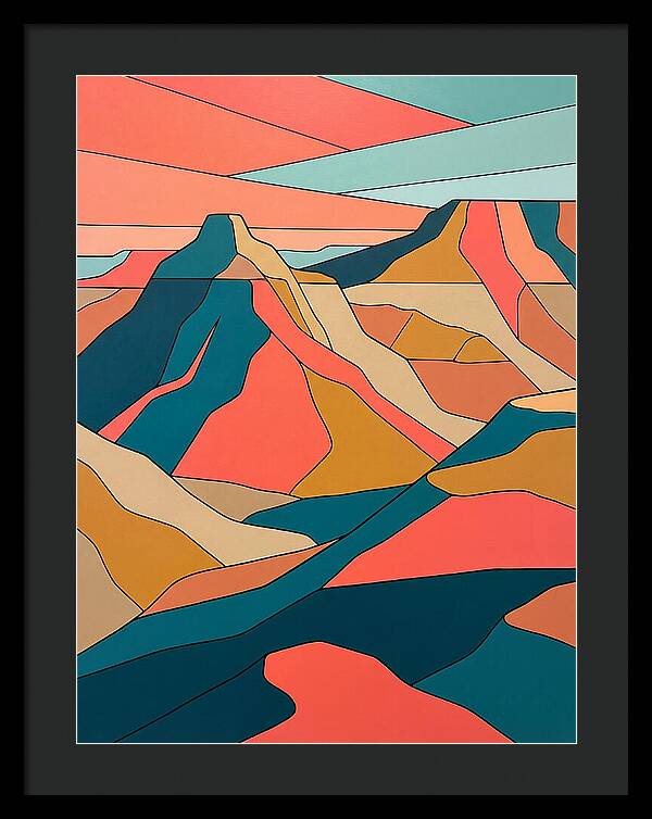 Badlands Landscape Abstract