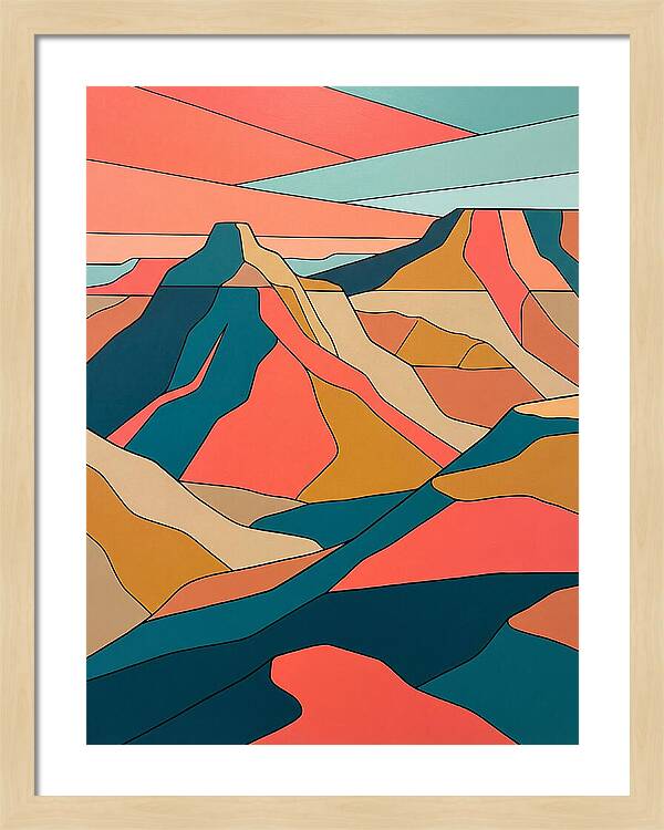 Badlands Landscape Abstract