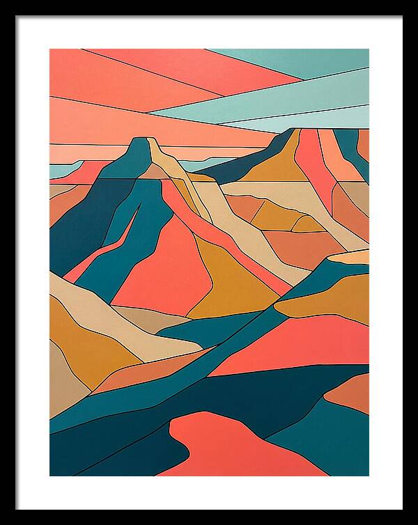 Badlands Landscape Abstract