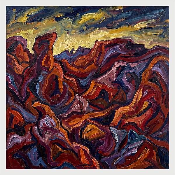 Badlands Landscape Expressionism