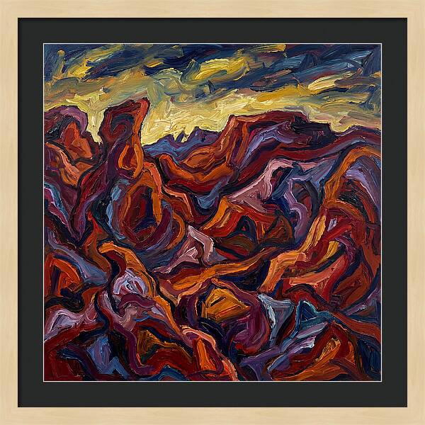 Badlands Landscape Expressionism