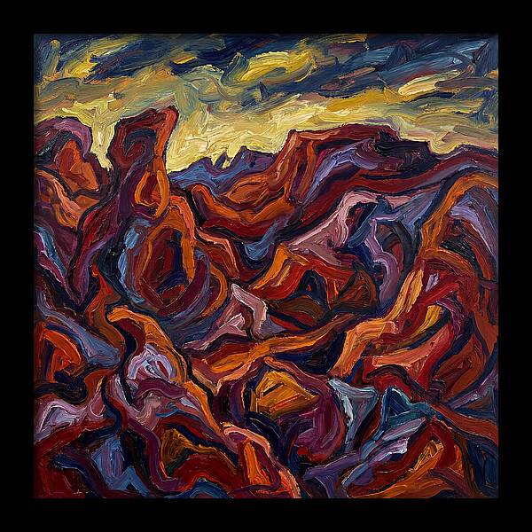 Badlands Landscape Expressionism