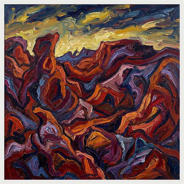 Badlands Landscape Expressionism