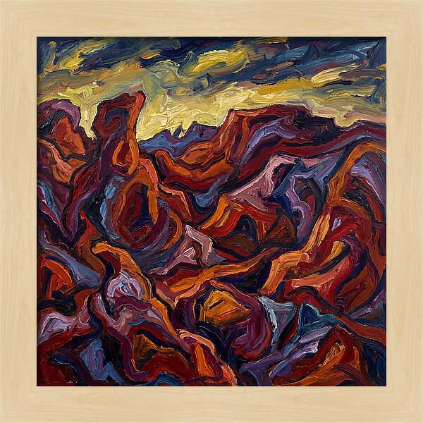 Badlands Landscape Expressionism